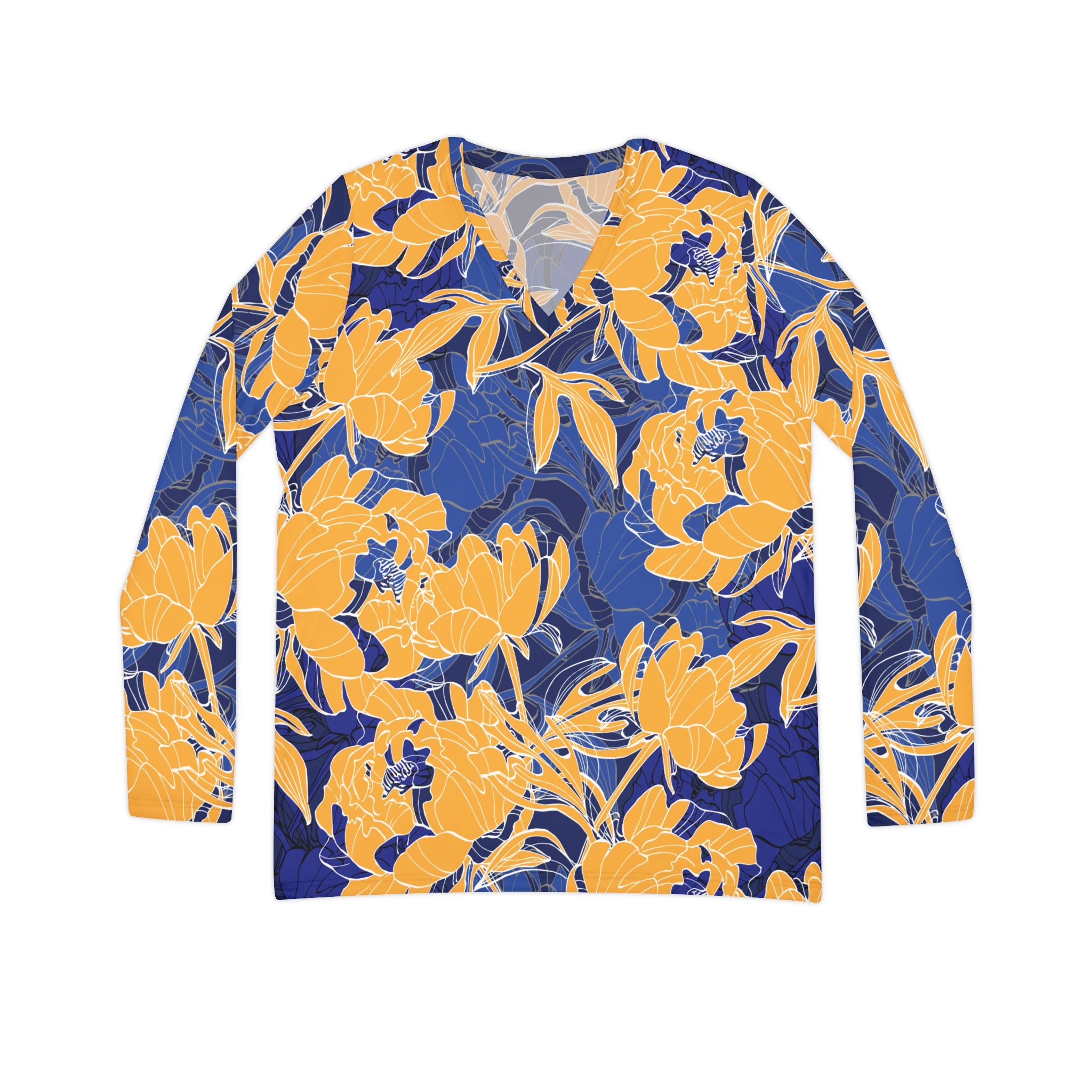 The Everyday V-Neck in Midnight Clementine