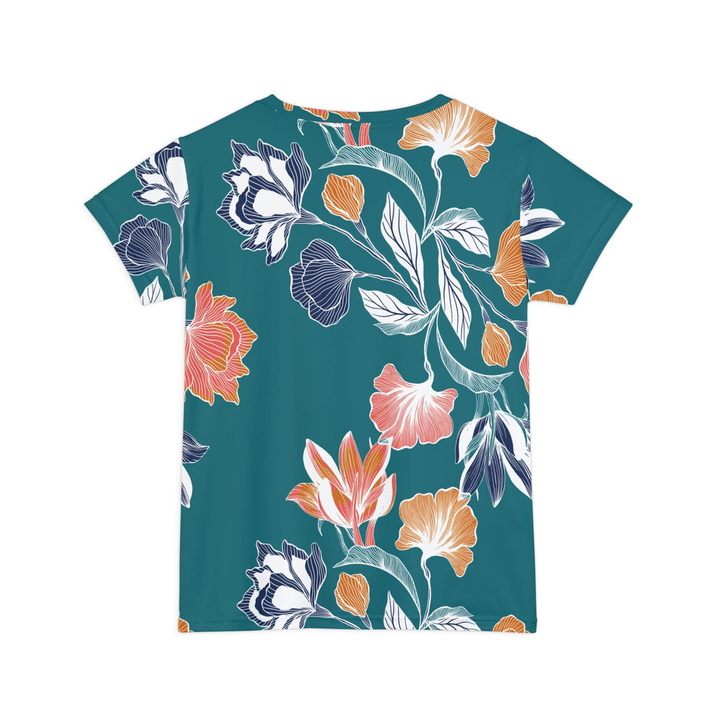 The Everyday Bloom Tee in Teal Botanica