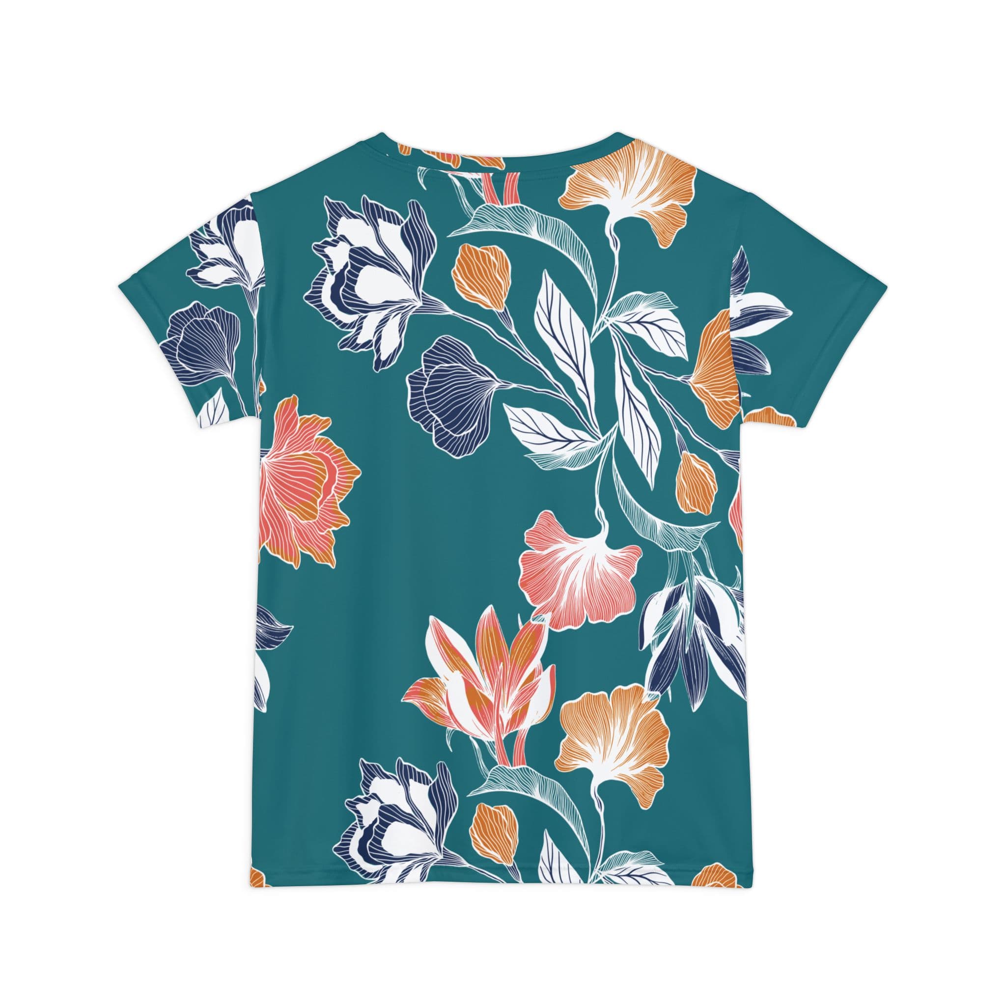 The Everyday Bloom Tee in Teal Botanica