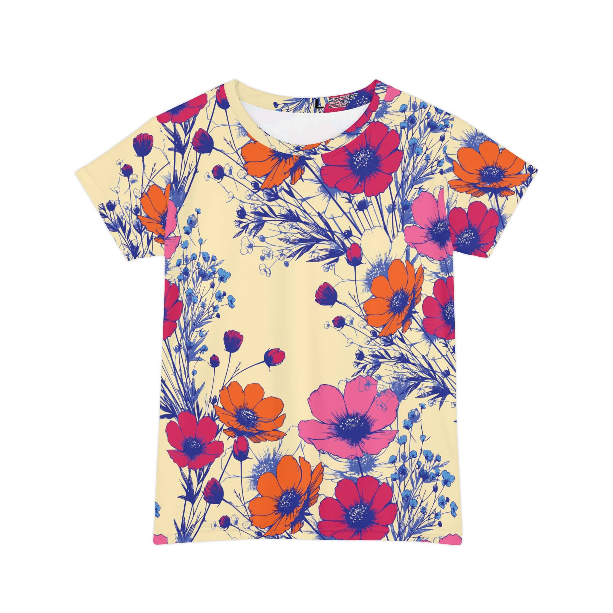 The Everyday Bloom Tee in Cobalt Bloom