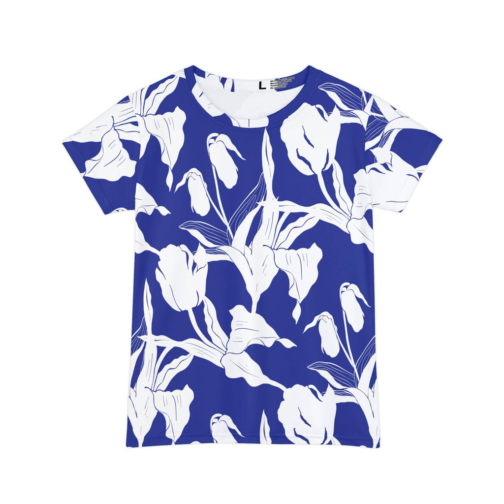 The Everyday Bloom Tee in Cobalt Lily