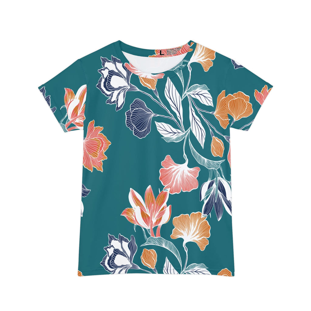 The Everyday Bloom Tee in Teal Botanica