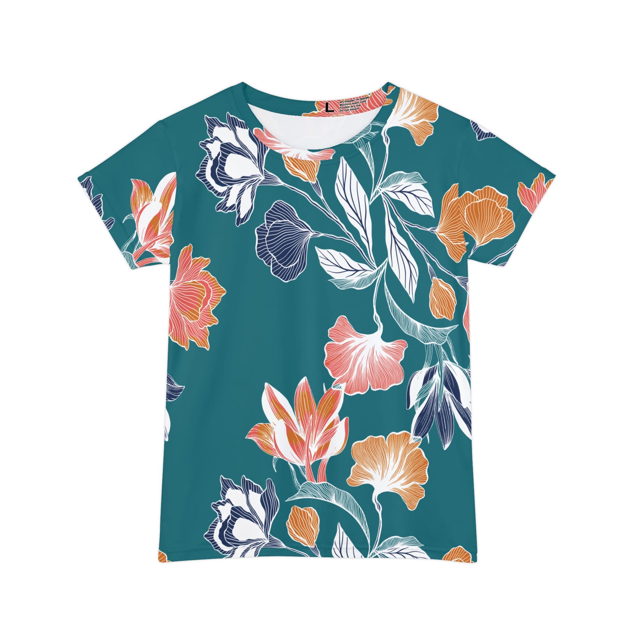 The Everyday Bloom Tee in Teal Botanica