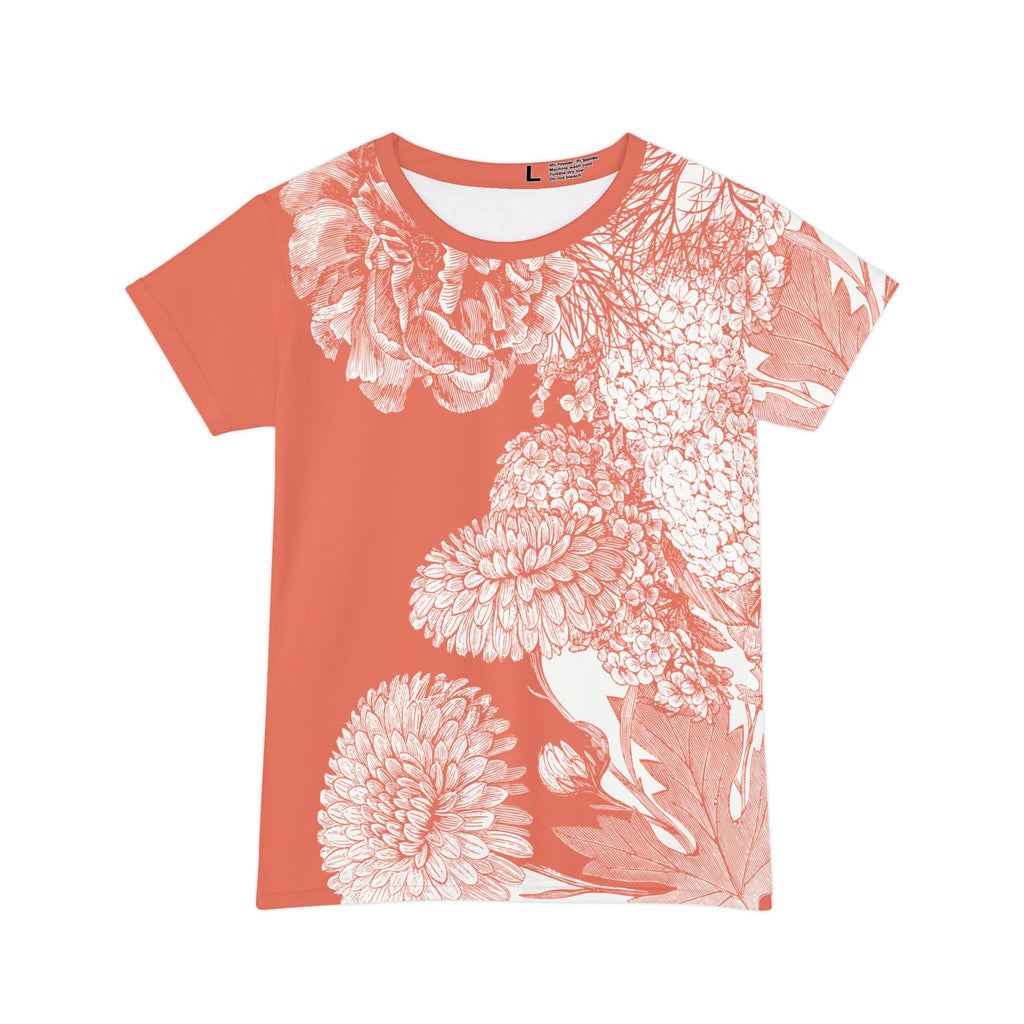 The Everyday Bloom Tee in Coral Lace