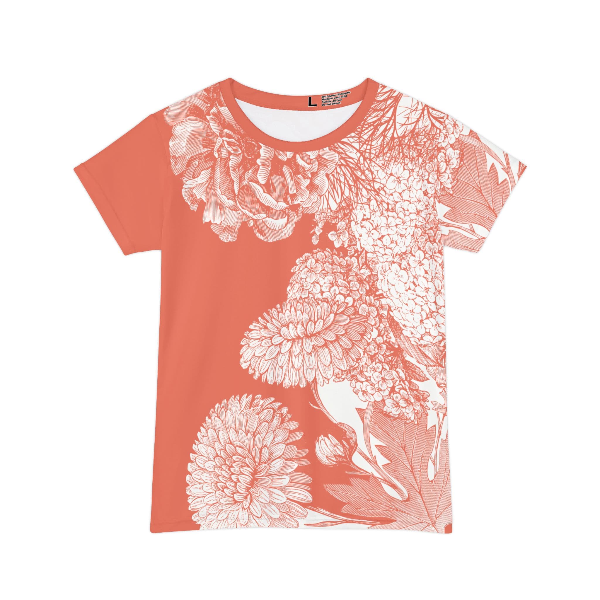 The Everyday Bloom Tee in Coral Lace