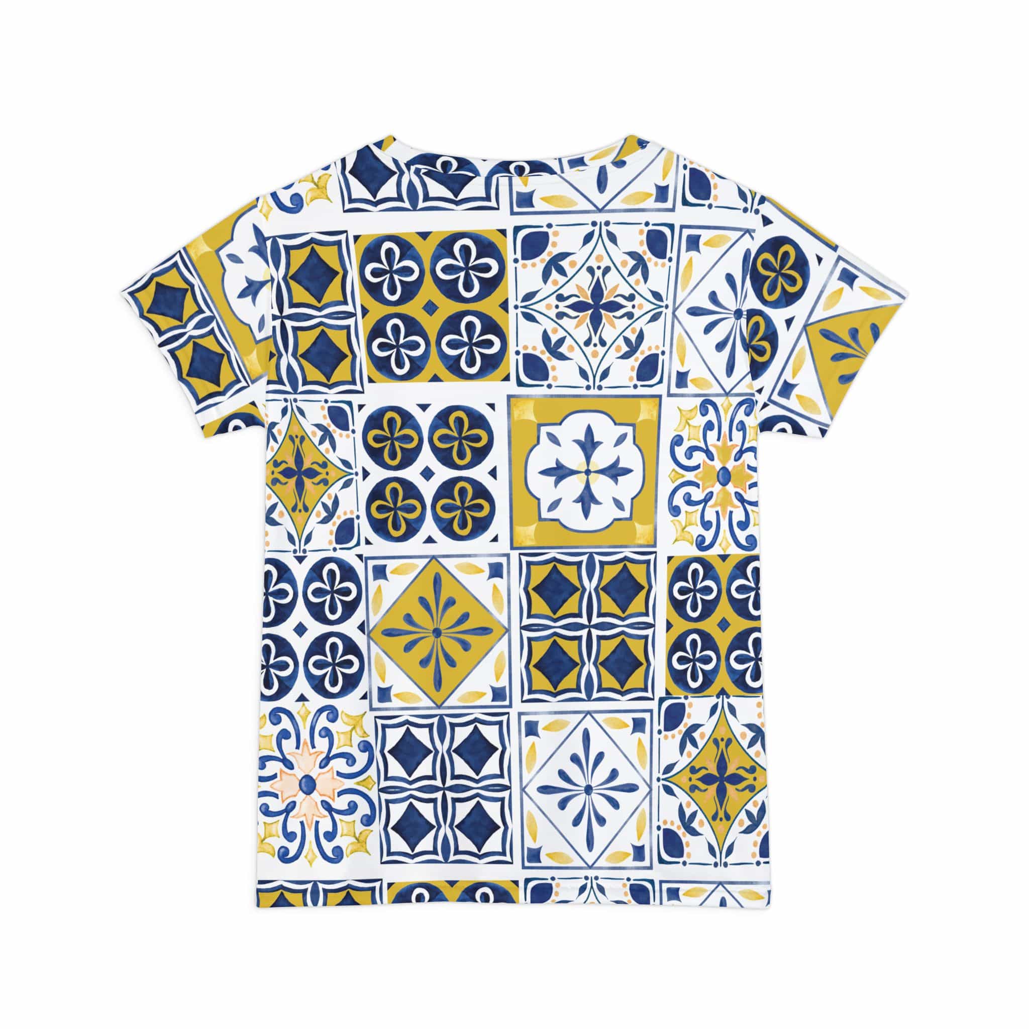 The Everyday Bloom Tee in Cobalt Mosaic