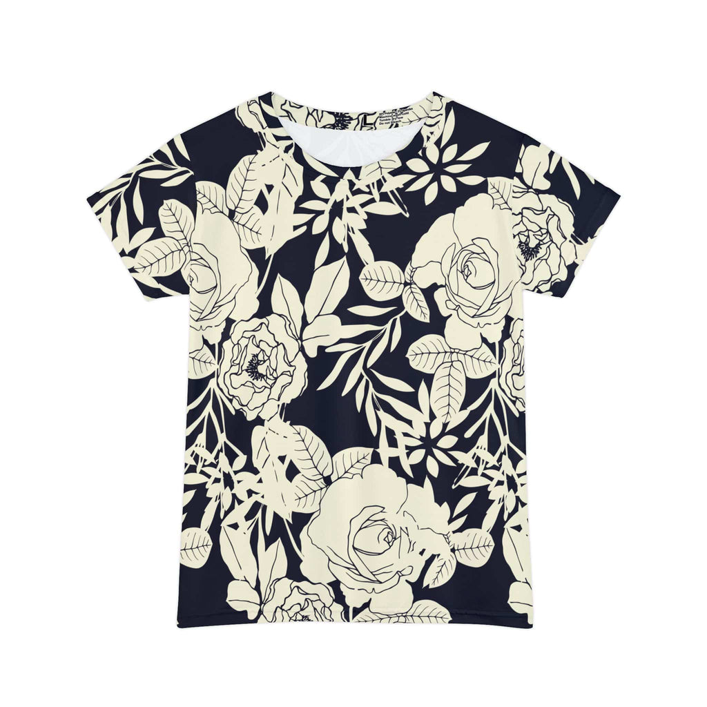 The Everyday Bloom Tee in Midnight Rosewood