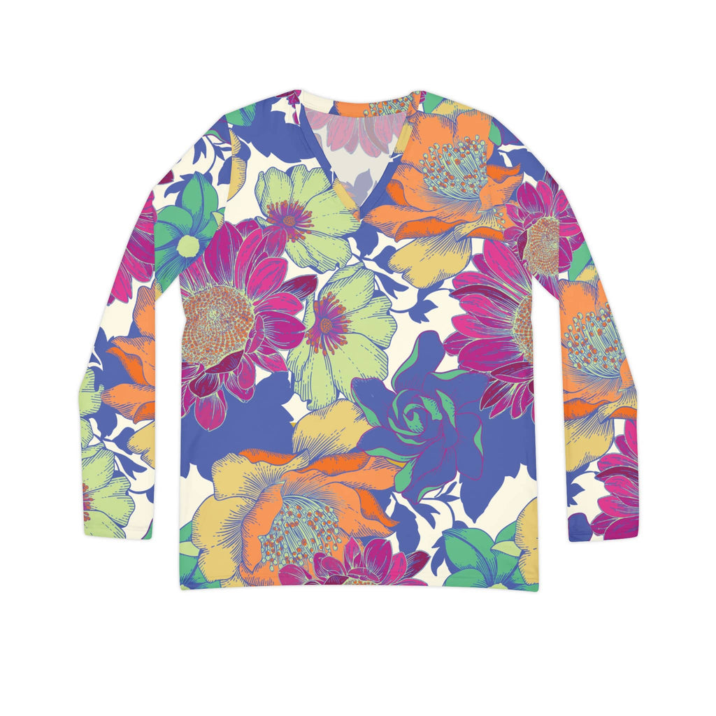 The Everyday V-Neck in Chromatic Garden