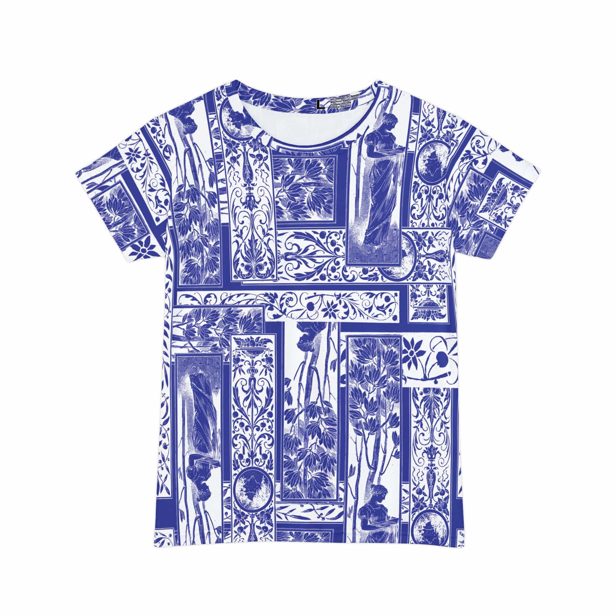 The Everyday Bloom Tee in Cobalt Heirloom