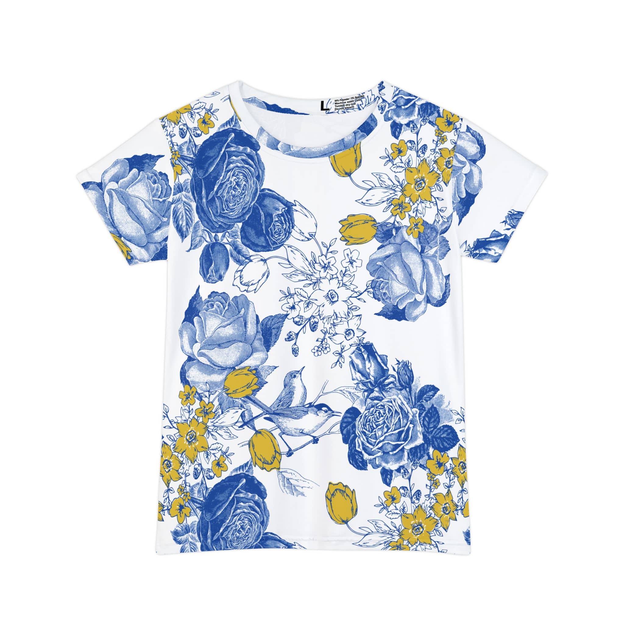 The Everyday Bloom Tee in Porcelain Bloom
