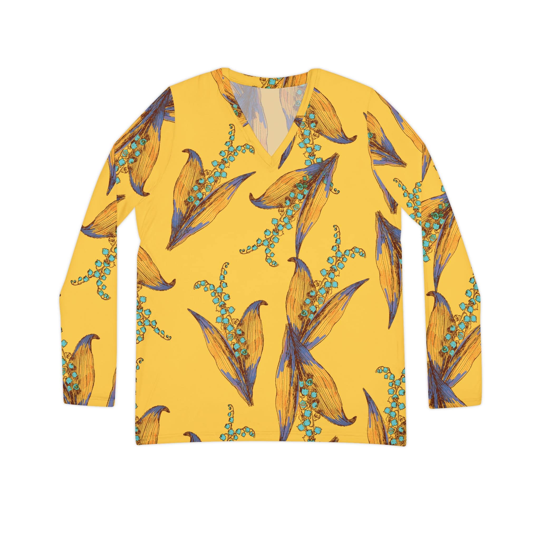 The Everyday V-Neck in Golden Lily
