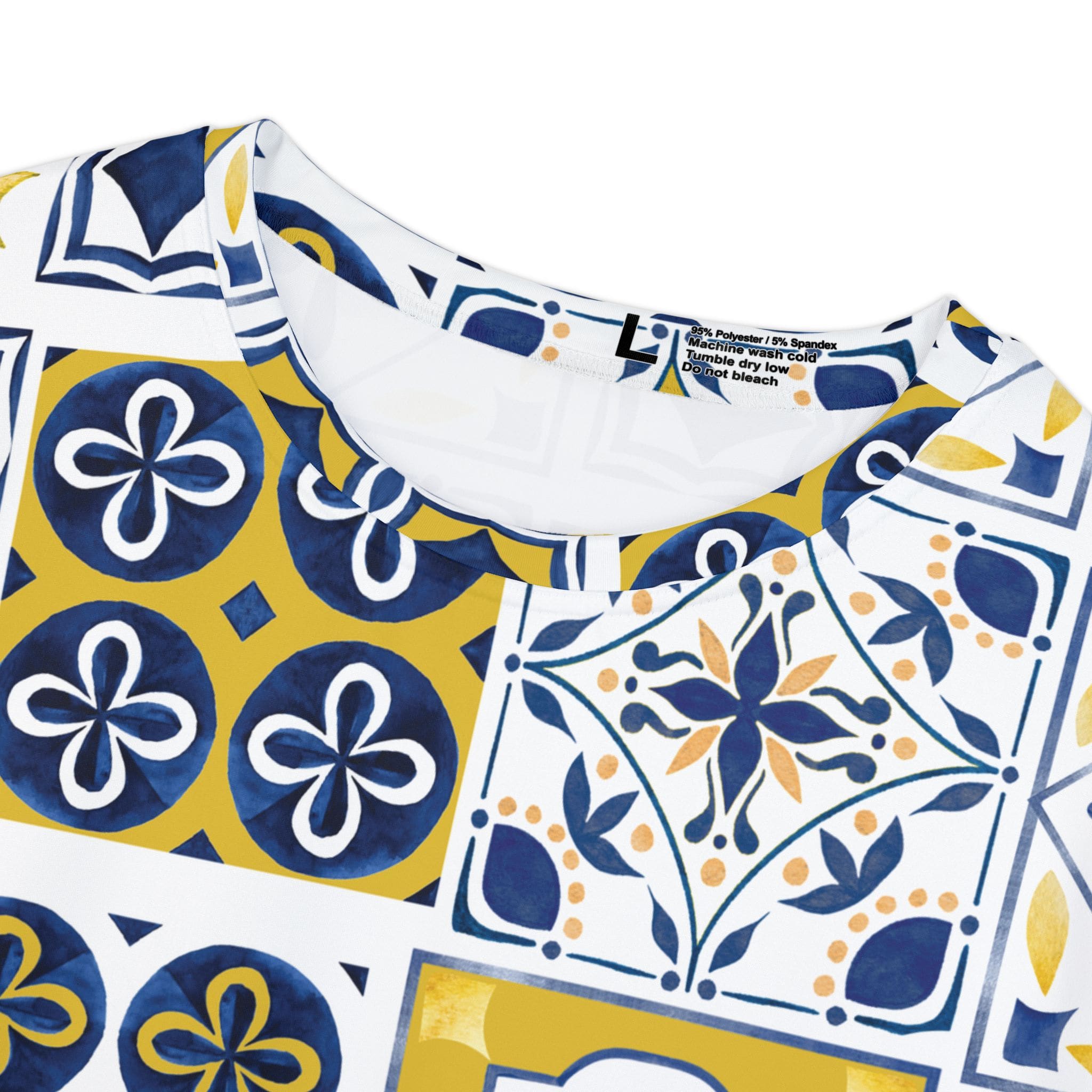 The Everyday Bloom Tee in Cobalt Mosaic