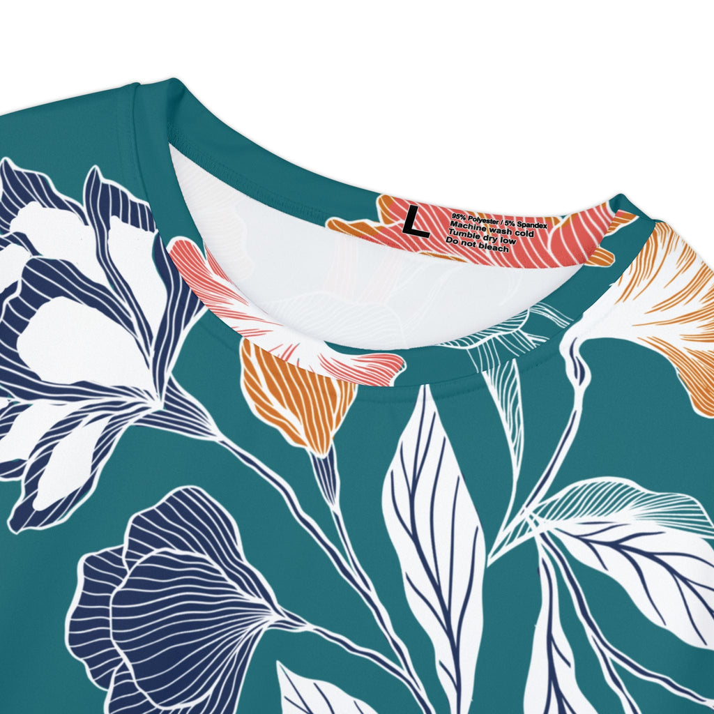 The Everyday Bloom Tee in Teal Botanica