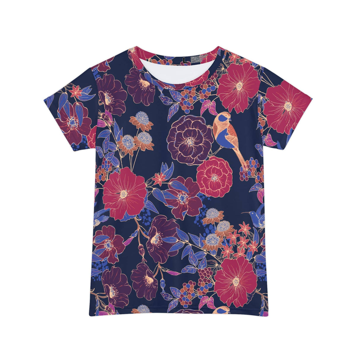 The Everyday Bloom Tee in Midnight Aviary