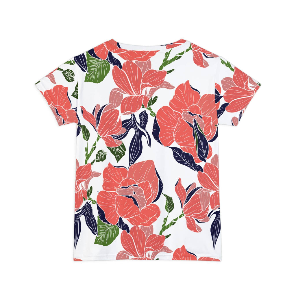 The Everyday Bloom Tee in Coral Botanica