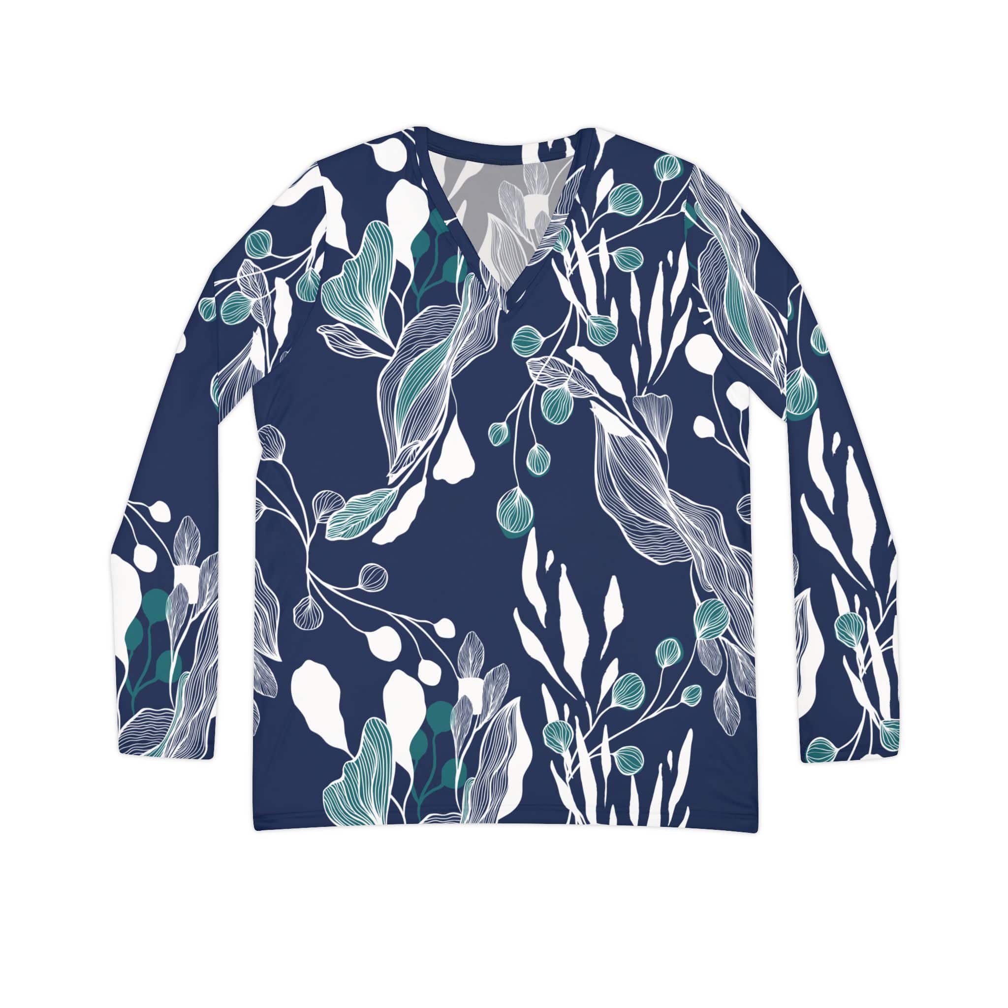 The Everyday V-Neck in Midnight Eucalyptus