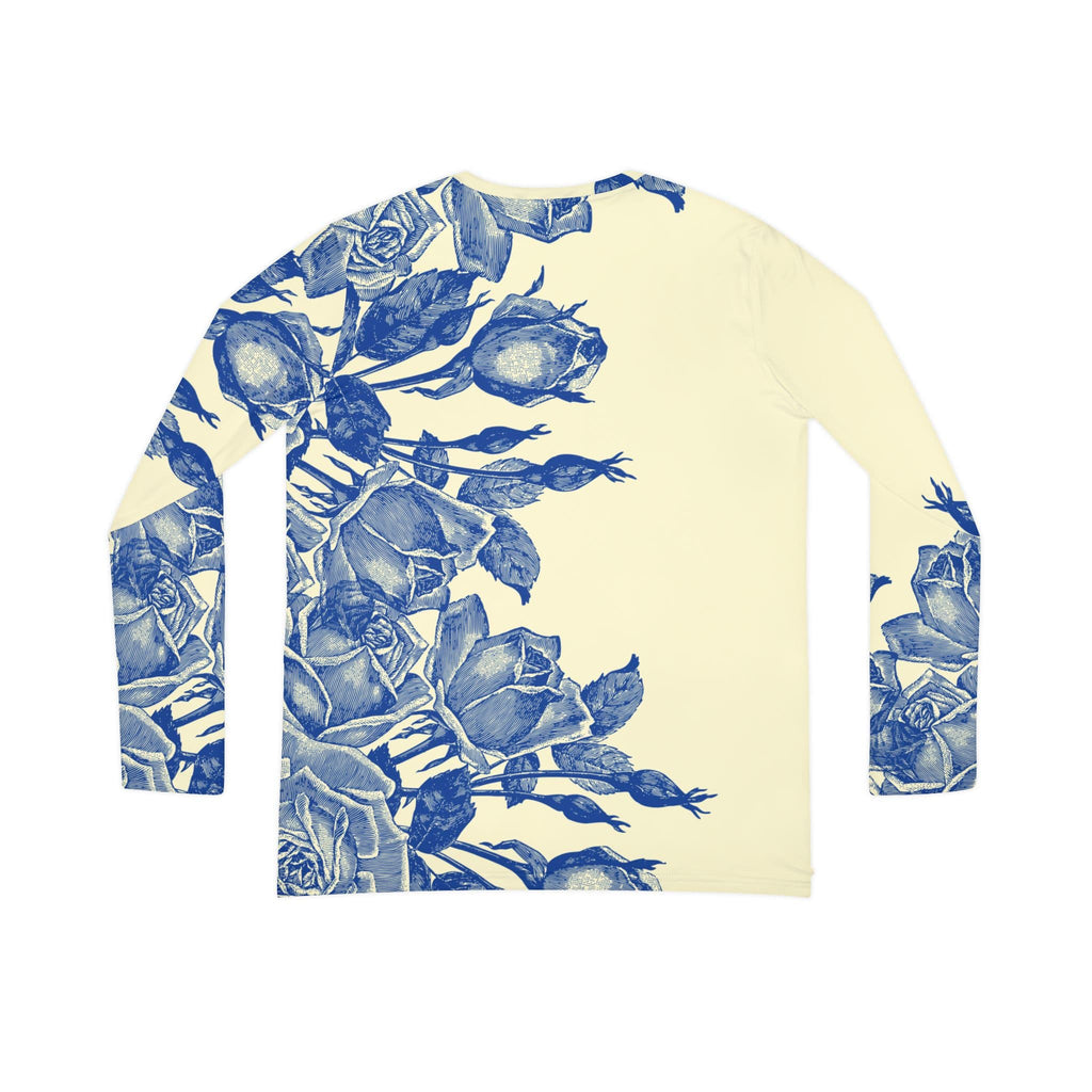 The Everyday V-Neck in Azure Bloom