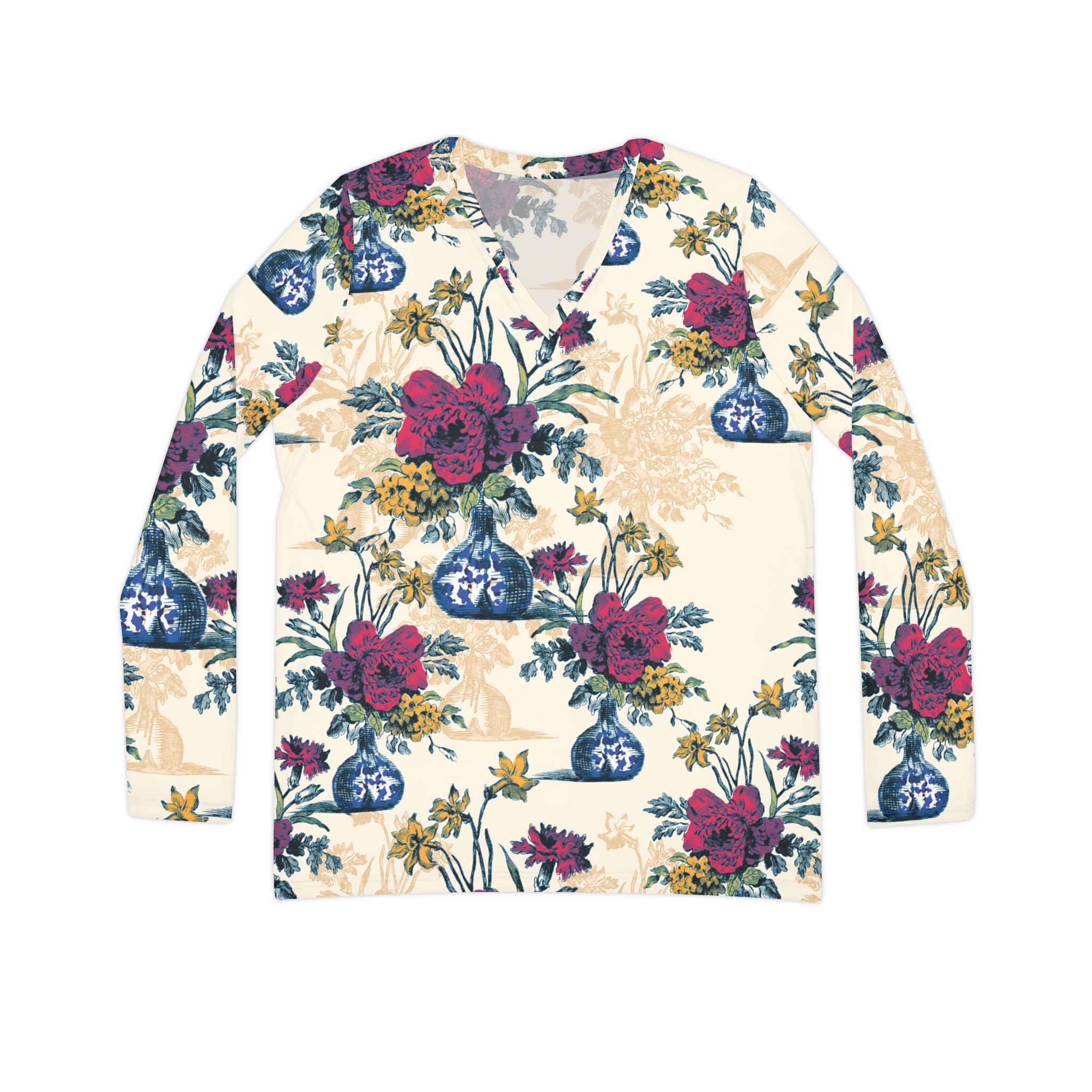 The Everyday V-Neck in Villa Bouquet