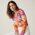 The Everyday V-Neck in Petal Riot