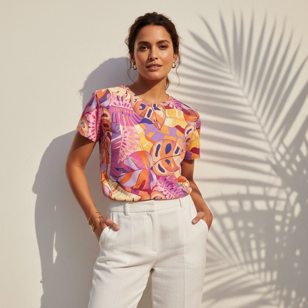 The Everyday Bloom Tee in Canopy Bloom