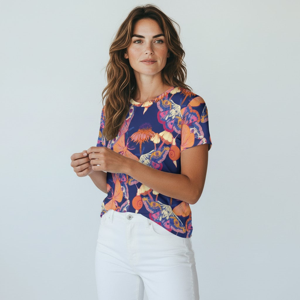 The Everyday Bloom Tee in Mystic Flora