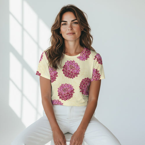 The Everyday Bloom Tee in Atelier Dahlia