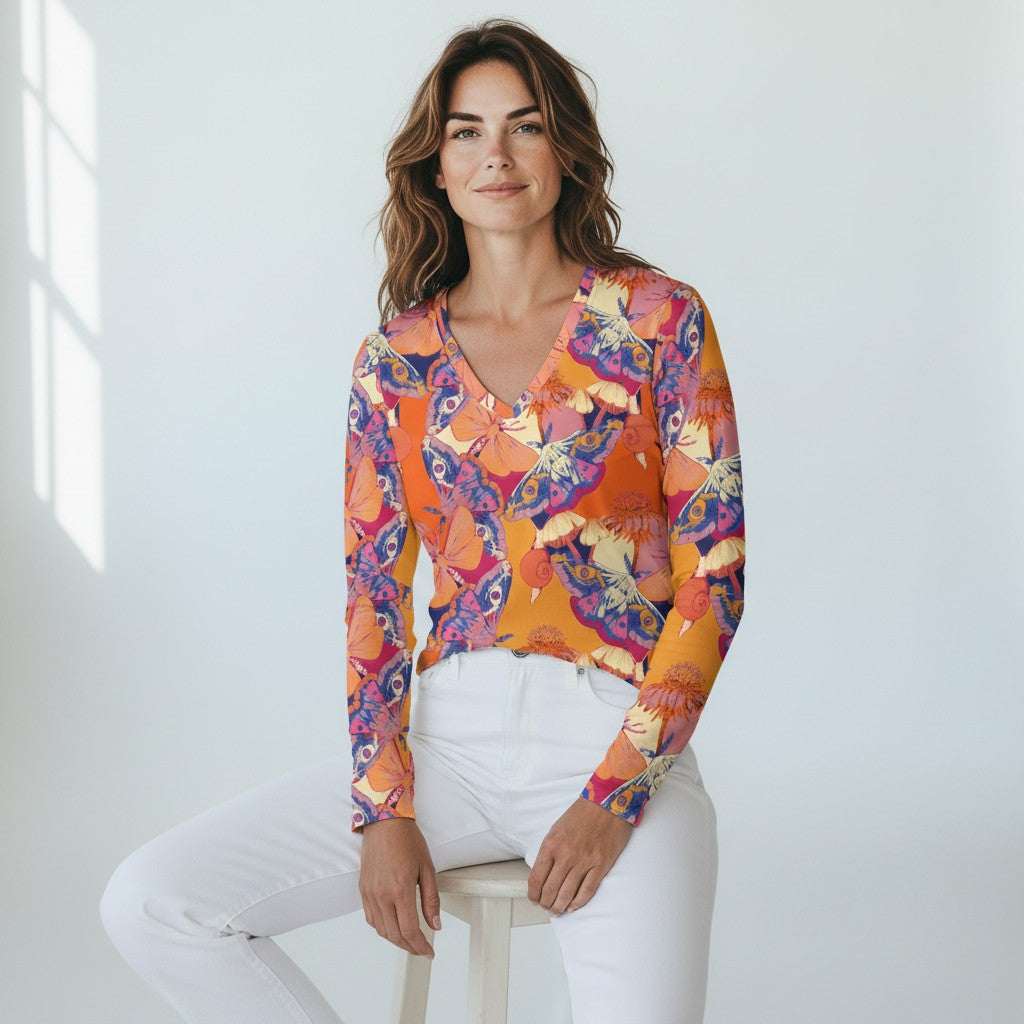 The Everyday V-Neck in Garden Myth