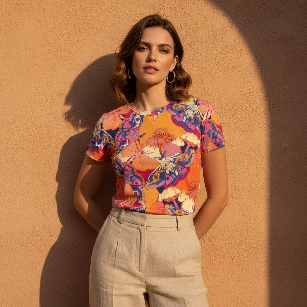 The Everyday Bloom Tee in Garden Myth