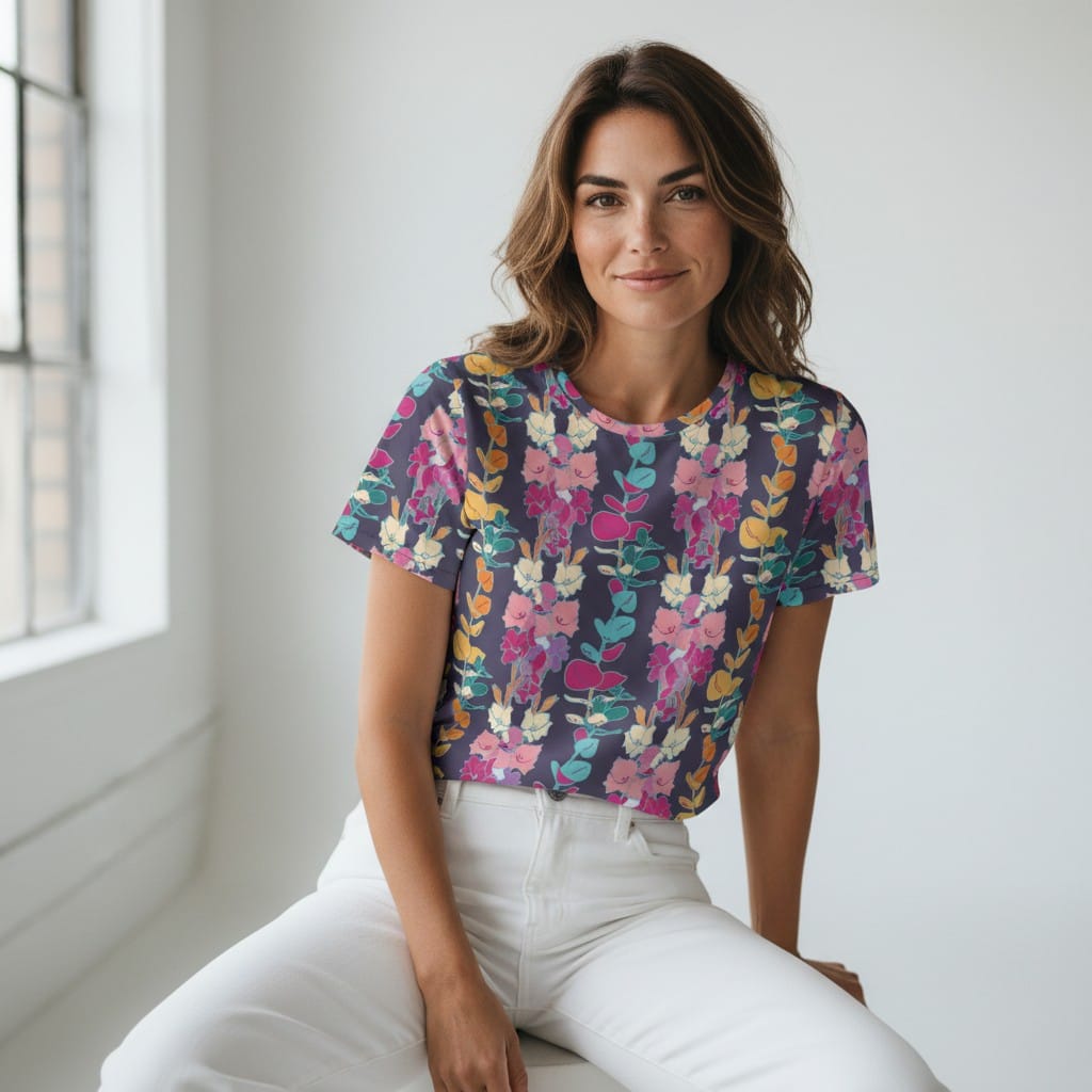 The Everyday Tee in Evening Vines