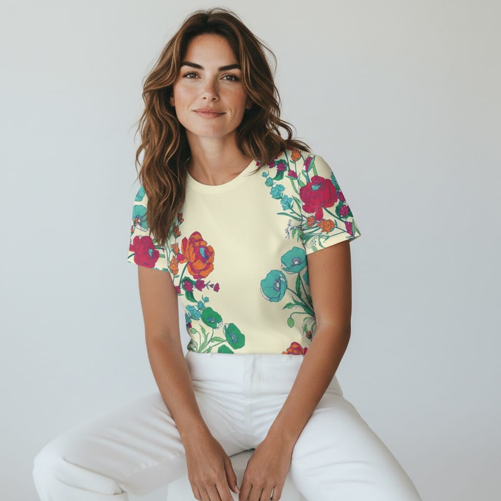 The Everyday Bloom Tee in Wildflower Drift