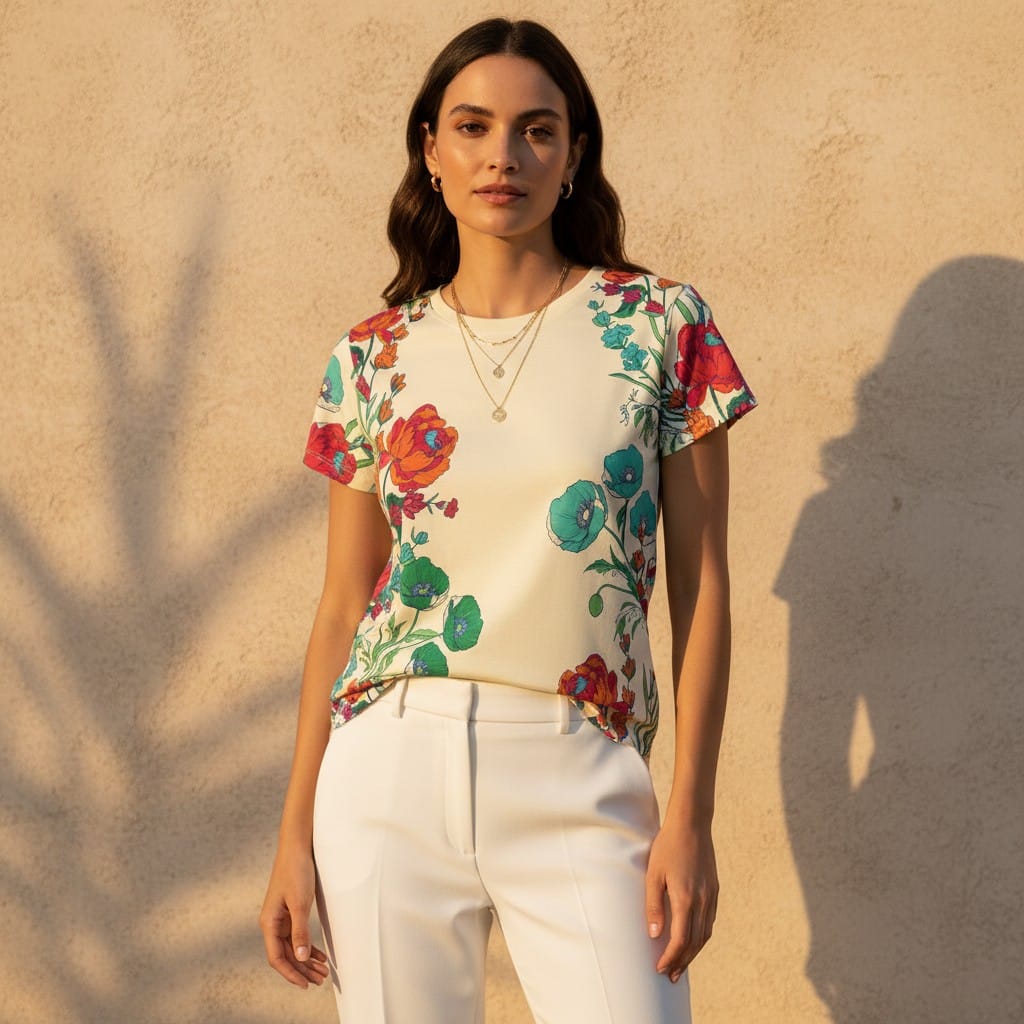 The Everyday Bloom Tee in Wildflower Drift