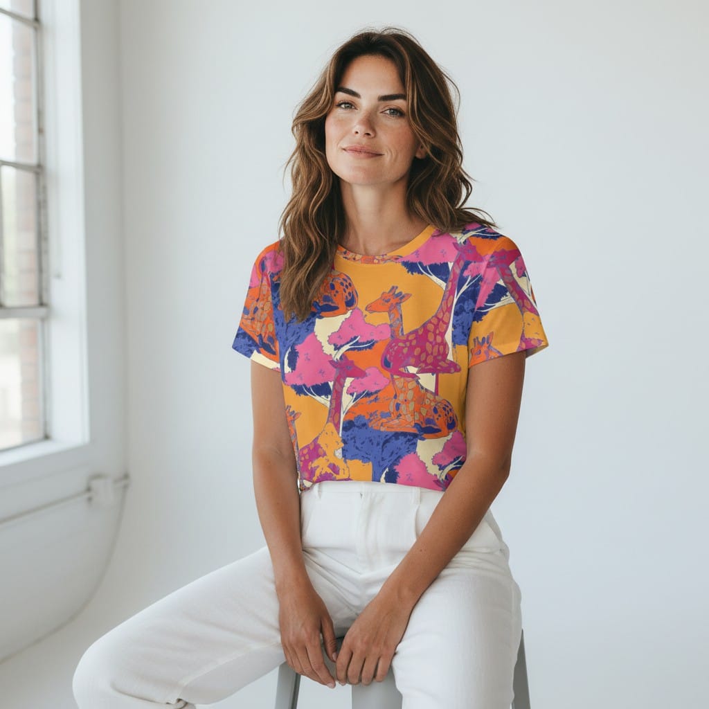 The Everyday Bloom Tee in Wild Savanna