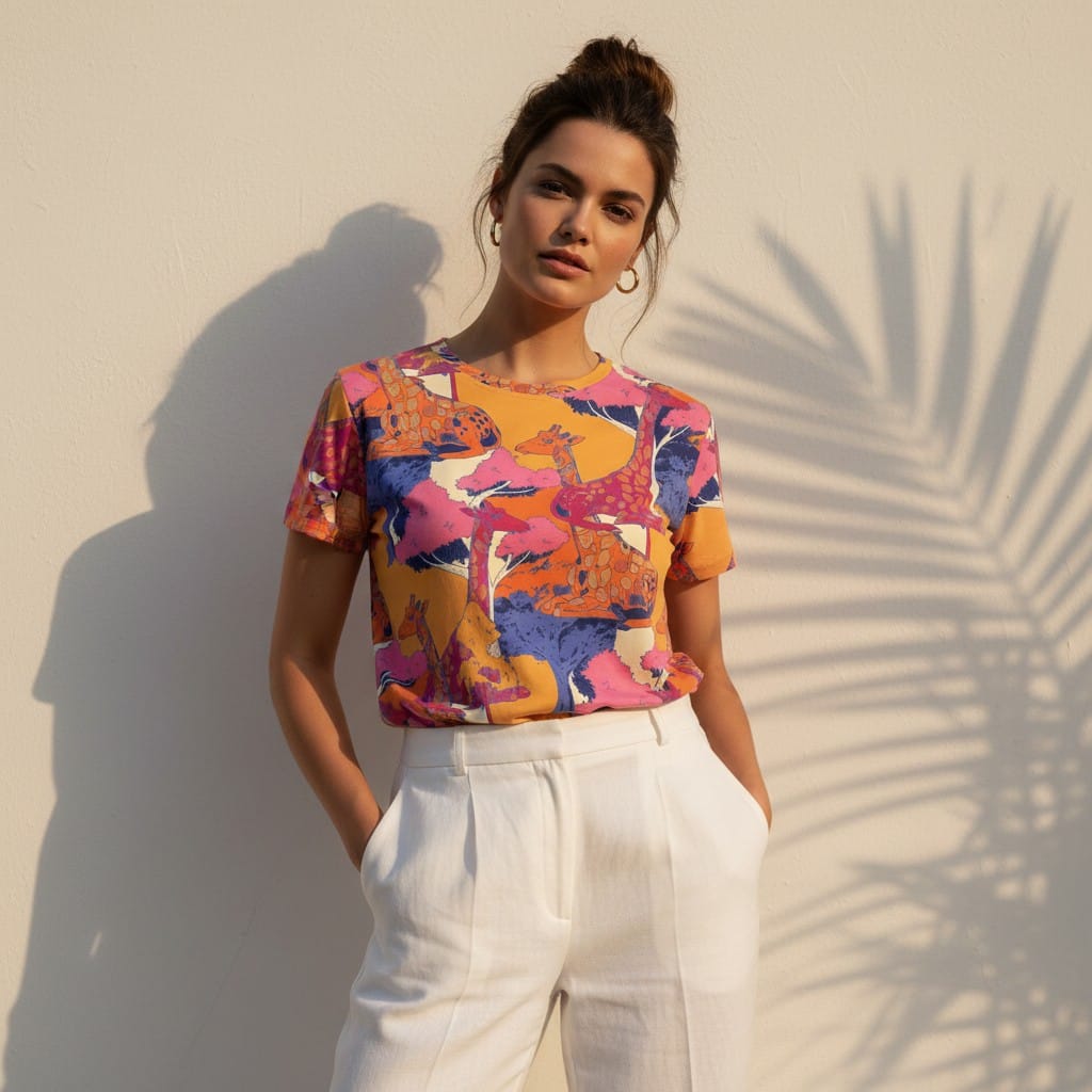 The Everyday Bloom Tee in Wild Savanna