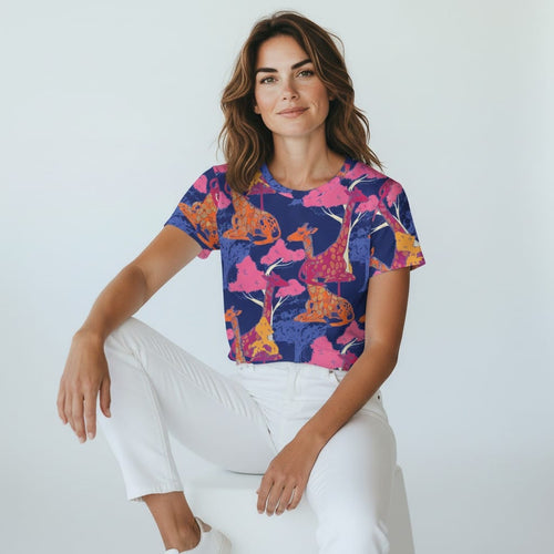The Everyday Bloom Tee in Midnight Savanna