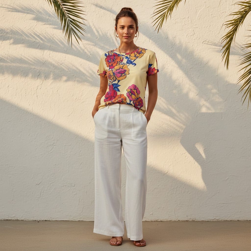 The Everyday Bloom Tee in Marigold Reverie