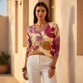 The Everyday V-Neck in Rose Canopy