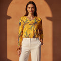 The Everyday V-Neck in Golden Lily