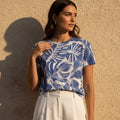 The Everyday Bloom Tee in Azure Canopy