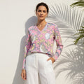 The Everyday V-Neck in Citrus Grove