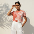The Everyday Bloom Tee in Coral Lace