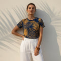The Everyday Bloom Tee in Midnight Palm