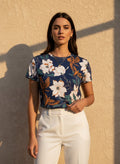 The Everyday Bloom Tee in Nocturne Flight