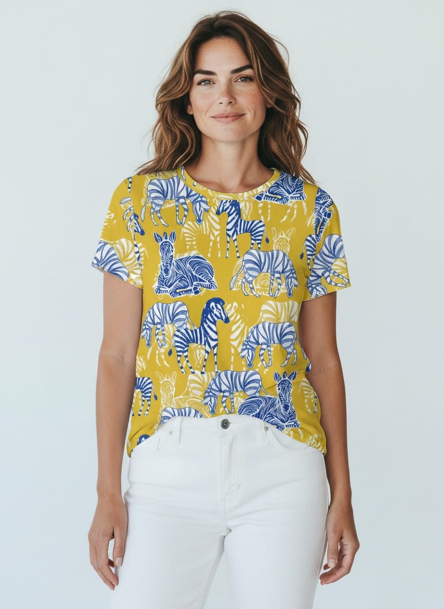 The Everyday Bloom Tee in Golden Savanna
