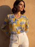 The Everyday V-Neck in Golden Savanna