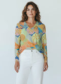 The Everyday V-Neck in Seafoam Treasures