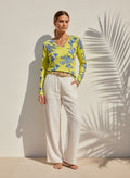 The Everyday V-Neck in Bluebell Reverie