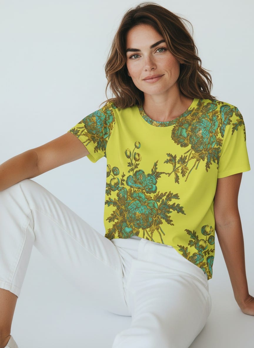 The Everyday Bloom Tee in Verdant Reverie