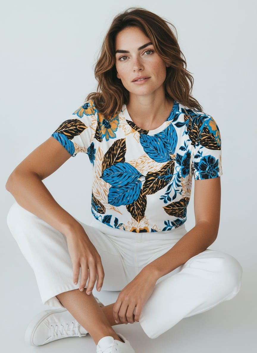 The Everyday Tee in Blue Haven