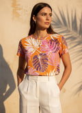 The Everyday Bloom Tee in Papaya Palm
