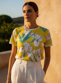 The Everyday Bloom Tee in Lemon Iris